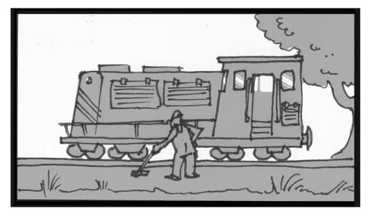 Autumn In My Street: storyboard, locomotive