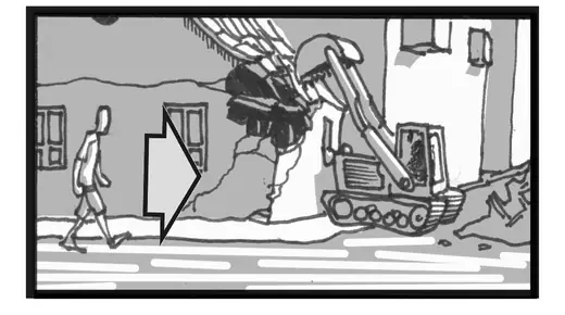 Autumn In My Street: storyboard, demolition