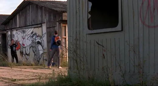 Autumn In My Street: film still, graffiti wall
