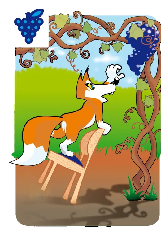 Basne na kartama: card, the fox and the grapes