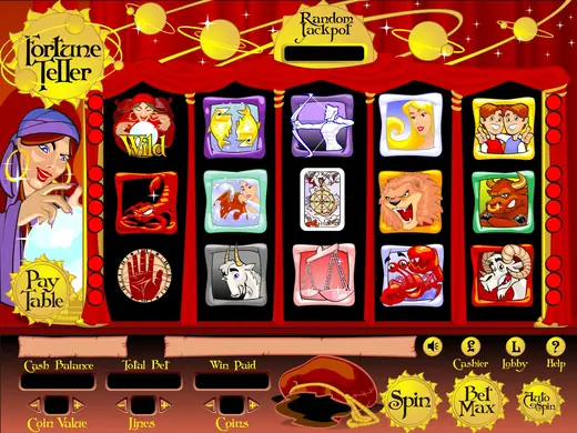 Cozy Games: Fortune Teller slot game screen