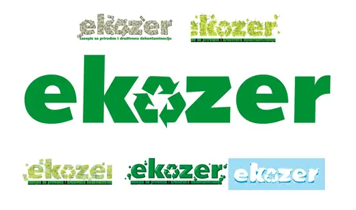 Ekozer Magazine: Ekozer magazine logo and its variants
