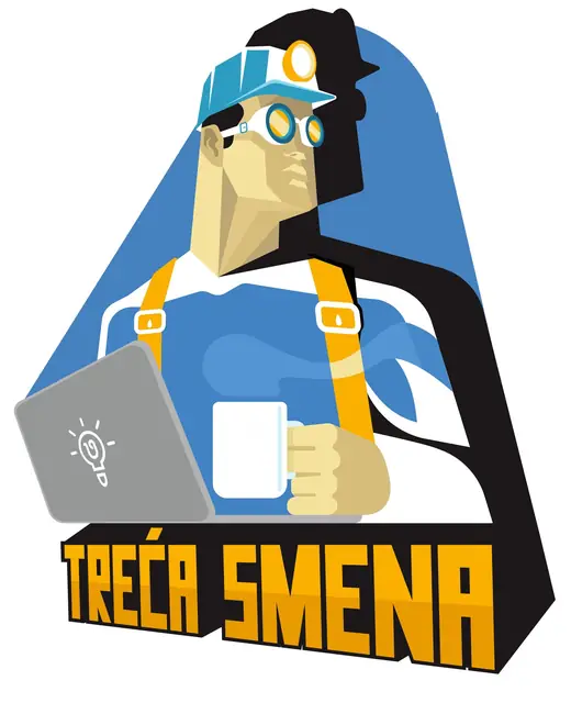 Epam / Vivify Ideas: Treca smena (third shift) T-shirt illustration