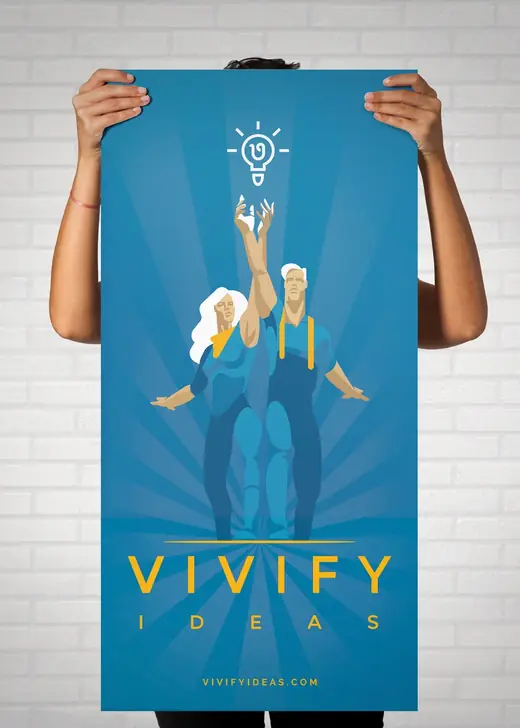 Epam / Vivify Ideas: A2 recruitment poster mockup