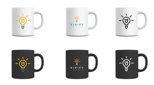 Epam / Vivify Ideas: Branded mugs, light and dark versions