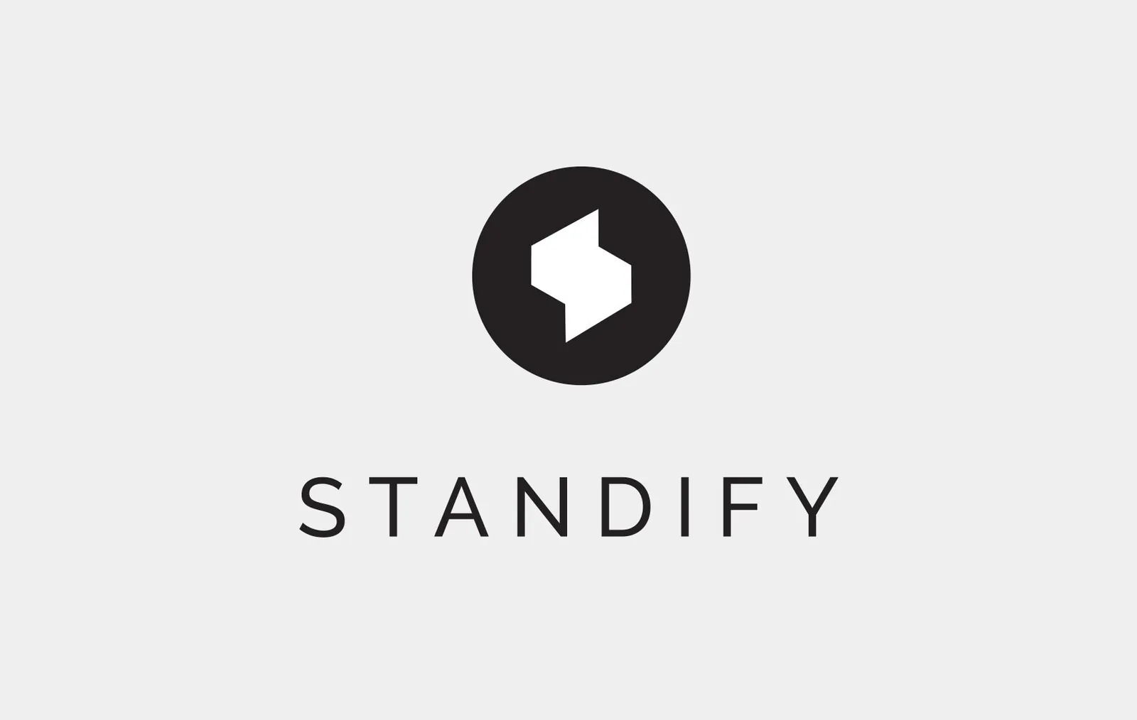 Standify logo and wordmark on light grey