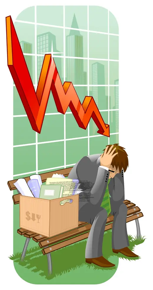 Fanatic Studio: unemployment in the economic crisis illustration
