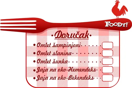Foody! Restaurants: breakfast menu board