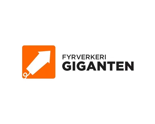 Fyrverkeri Giganten: logo on white