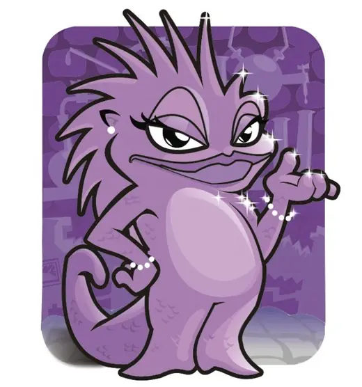 Igra pamćenja: card, purple lizard