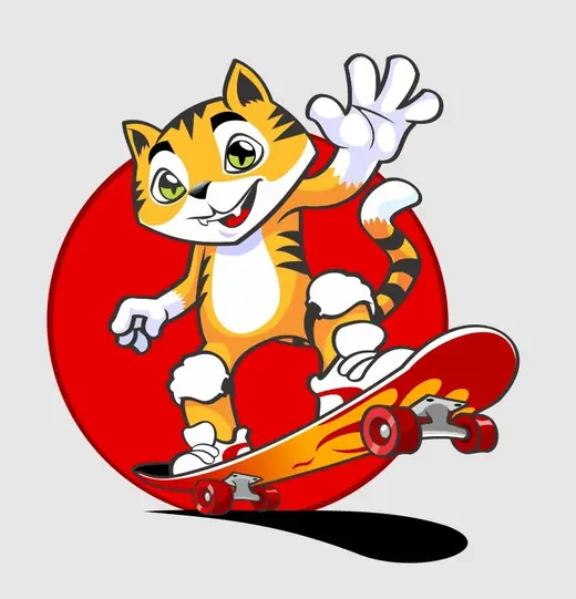 Keen Research Cats: skateboard cat