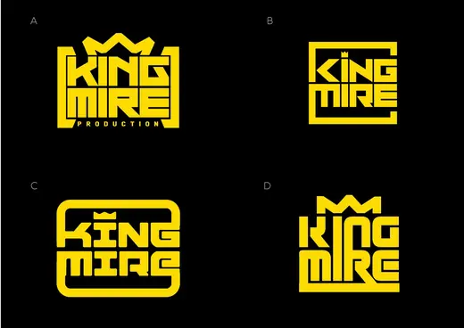King Mire: first draft, four directions on black