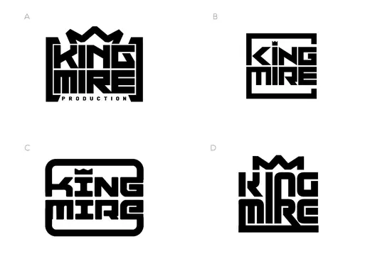 King Mire: first draft, four directions on white