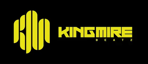 King Mire: final horizontal logo, yellow on black