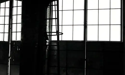 Marshaling Yard: Light through the tall windows of the hall