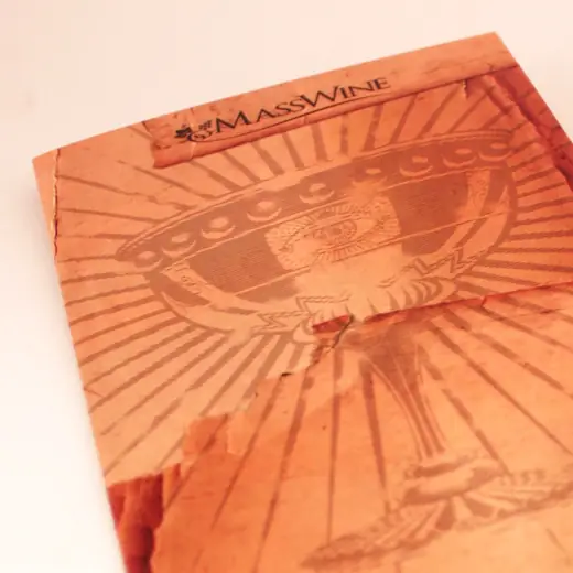 MassWine: Fratelli Rossini brochure detail with a goblet drawing