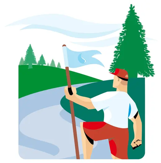 My NIS Magazine: Hiker with a flag, issue 23