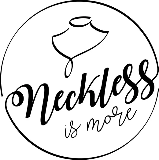 Neckless is More: Round logo, black line version