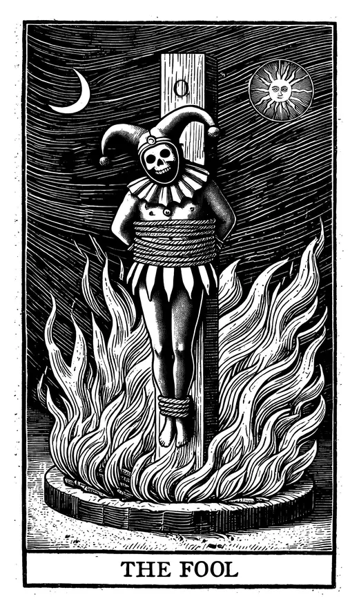 Neusatz: The Fool, tarot style print