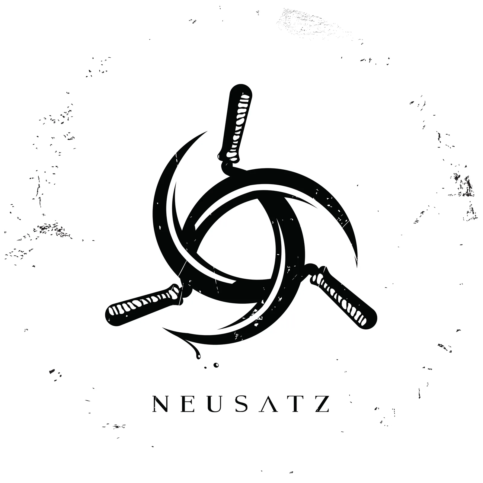 Neusatz: Neusatz mark: three sickles in a circle above the Neusatz wordmark