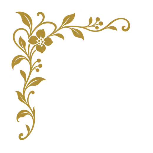 Illustration: a gold corner ornament
