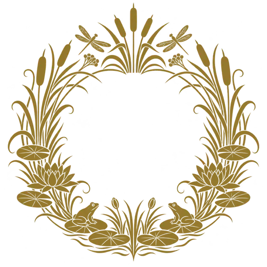 Illustration: a wreath of reeds
