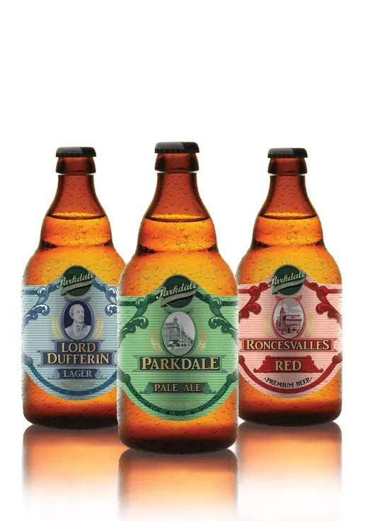 Parkdale Brewery: Bottle range, three beers