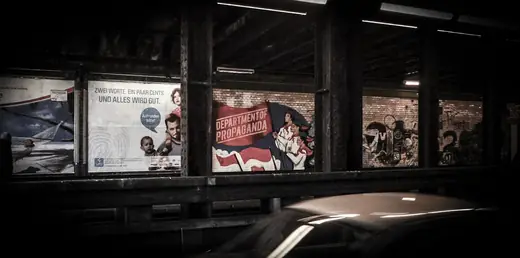 department of propaganda mural on the wall