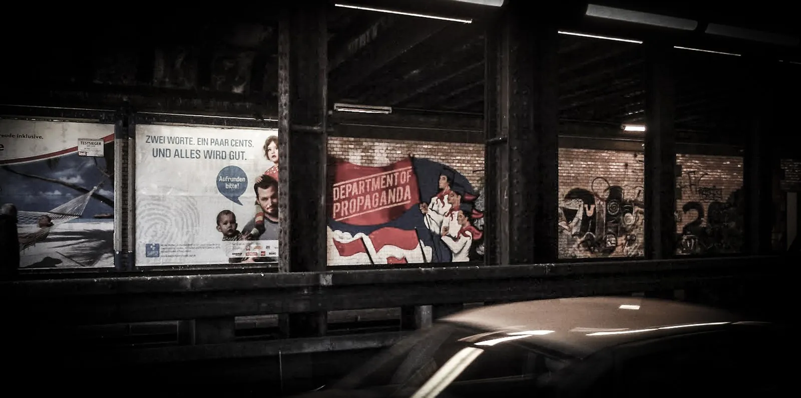 department of propaganda mural on the wall
