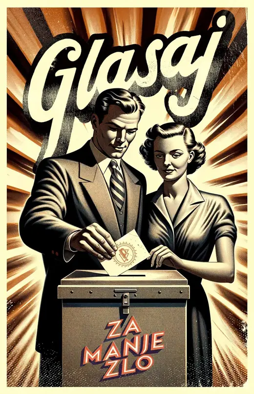 Propaganda Department: Vote poster