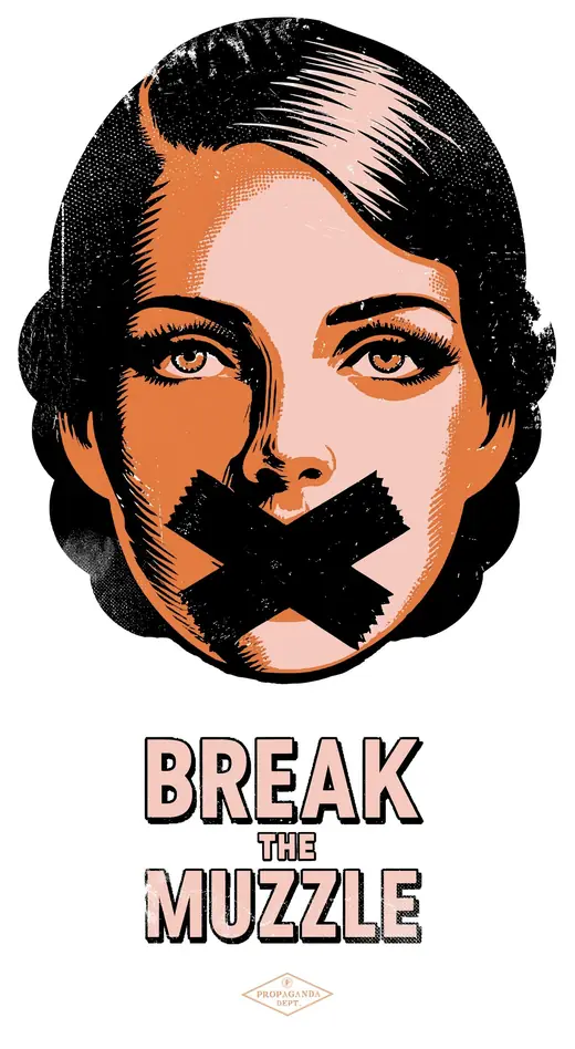Propaganda Department: Break The Muzzle print