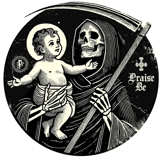 Propaganda Department: Praise Be round print