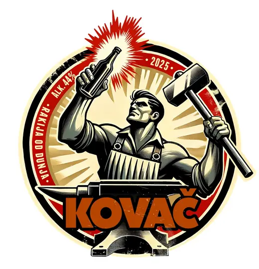 Propaganda Department: Kovac quince brandy label, 2025