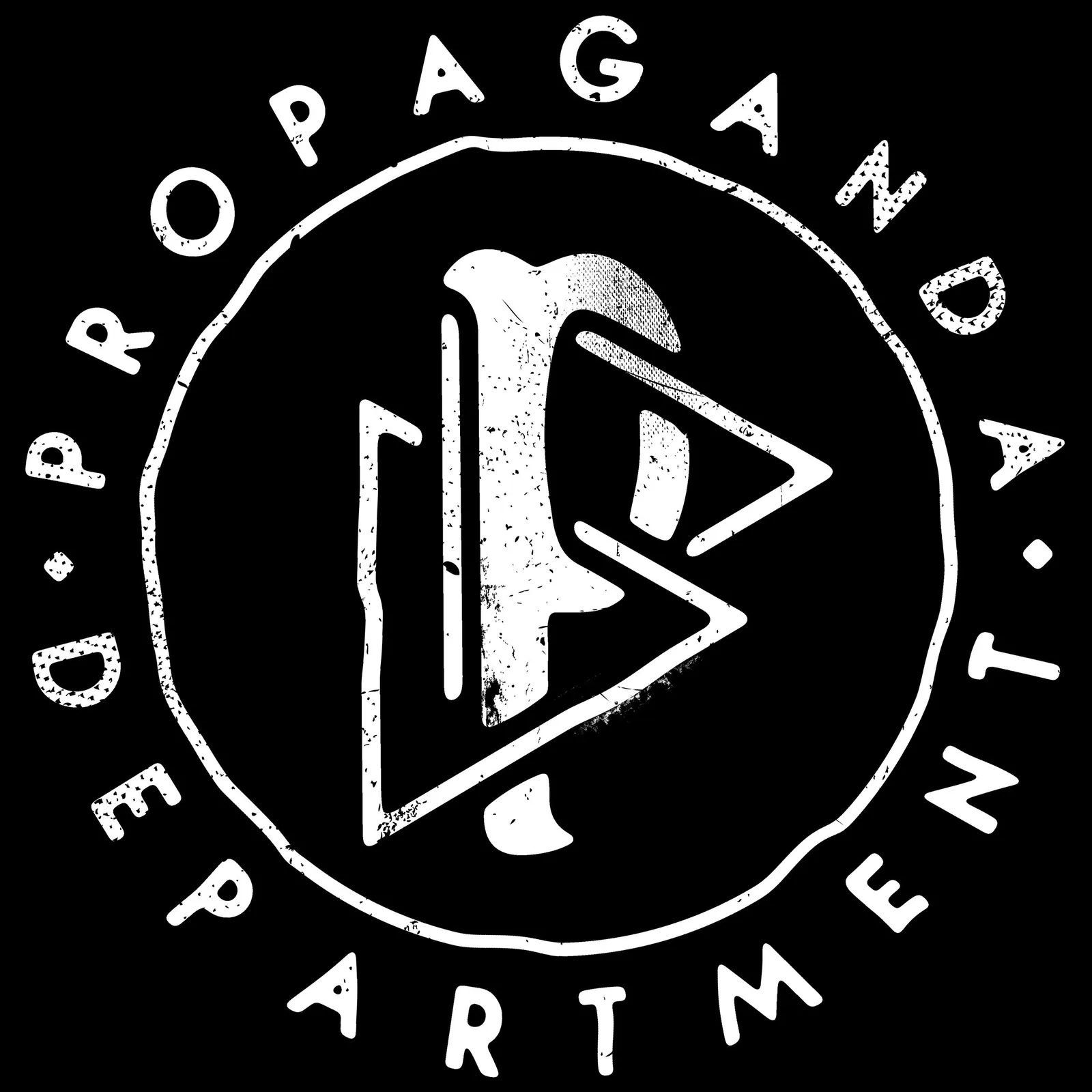 Propaganda Department: Round Propaganda Department stamp with the PD monogram