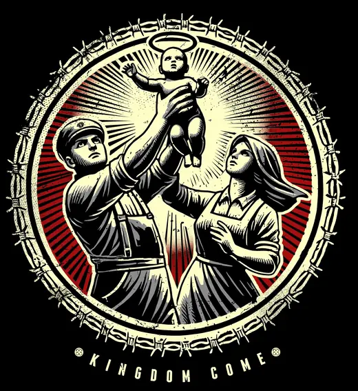 Propaganda Department: Kingdom Come: a soldier and a nun raising a child