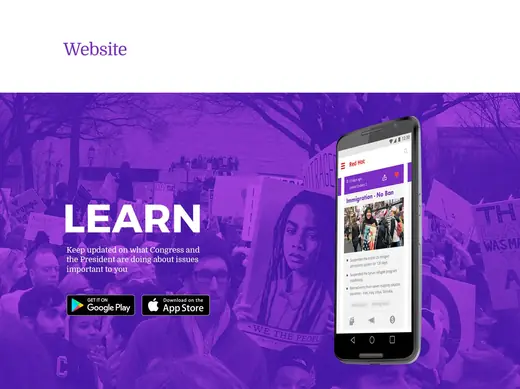 Purple Patriot, Hybrid Mobile App