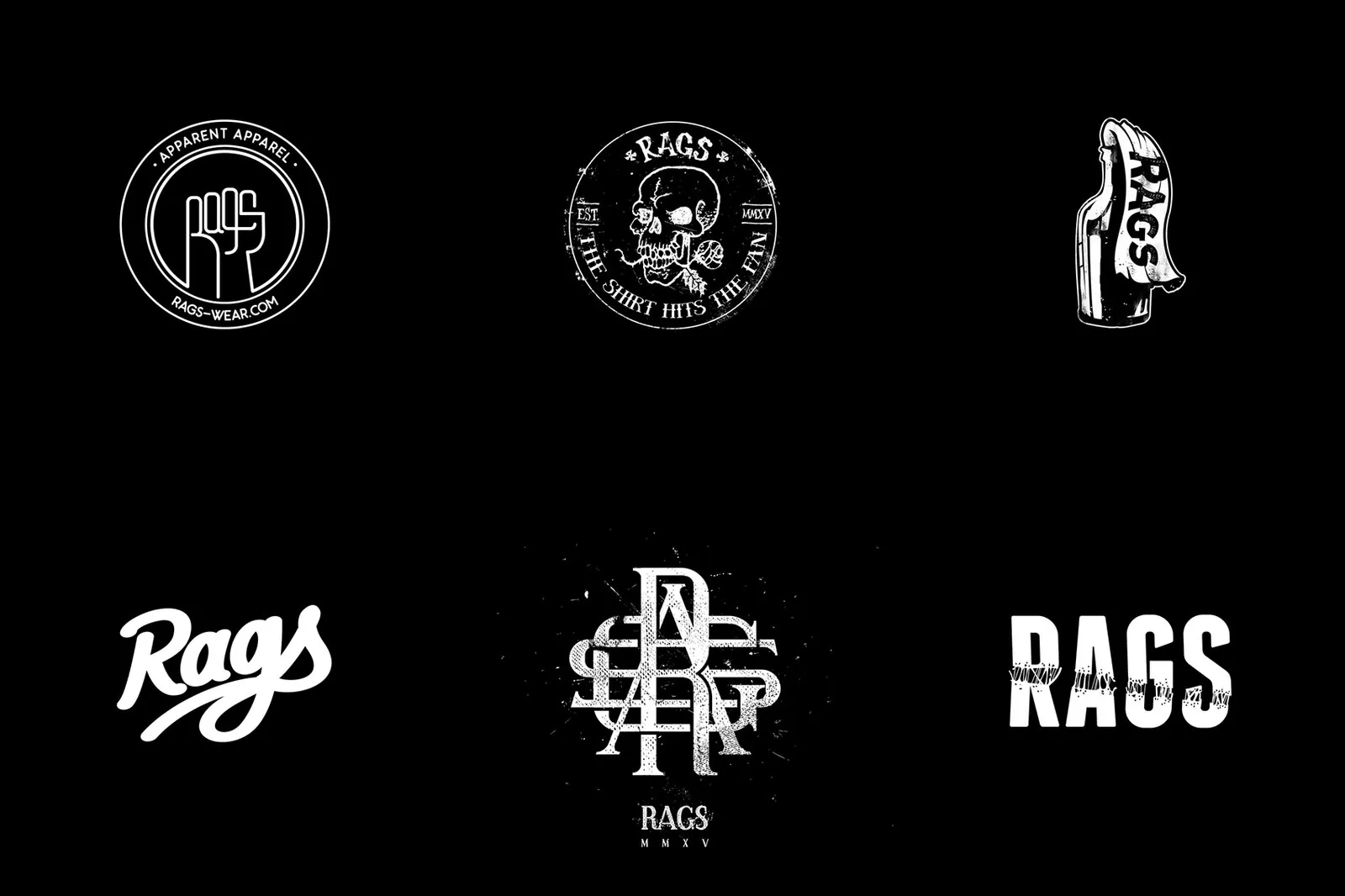 set of Rags logos