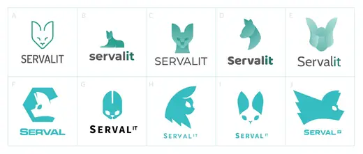 Servalit: Logo explorations