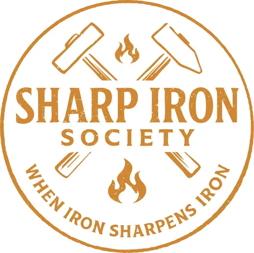 Sharp Iron Society: Final logo, round badge