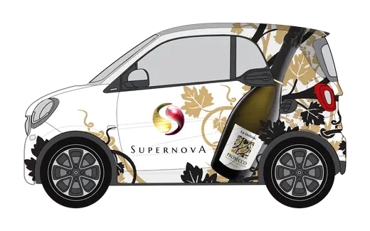 Supernova: Smart car wrap, left side