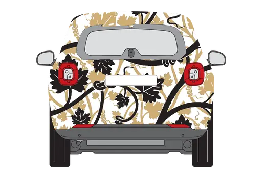 Supernova: Smart car wrap, back