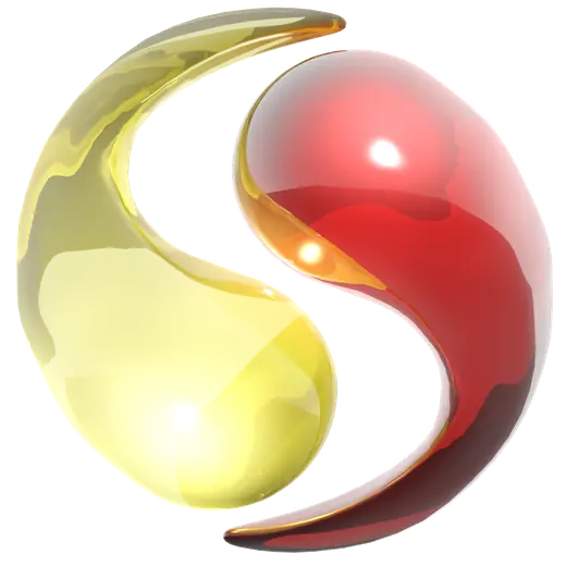 Supernova: logo mark, glass render