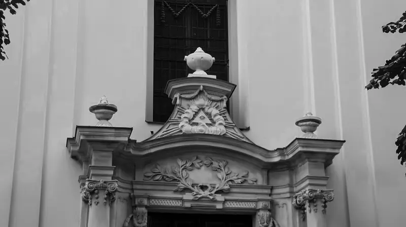 The church portal with the eye of providence