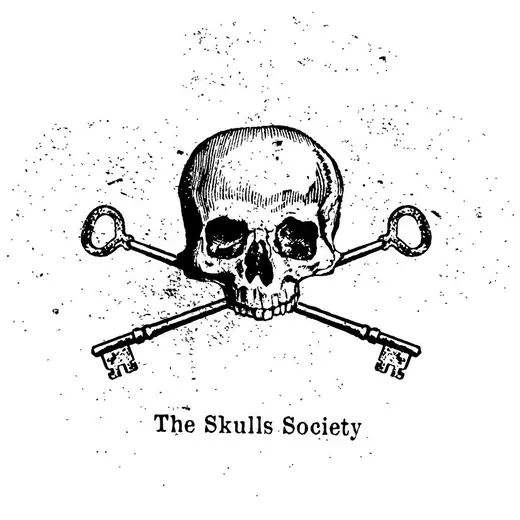 The Skulls Society: Round stamp version of the logo
