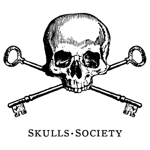 The Skulls Society: Skull and crossed keys logo