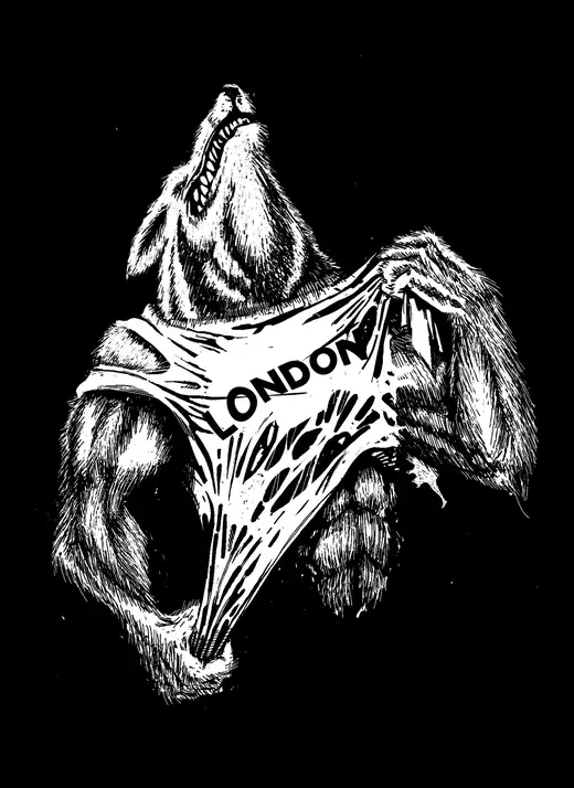 ToySkull: American Werewolf in London, poster version
