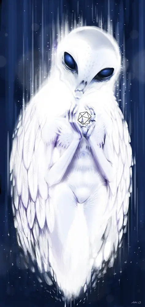 UFOSerbia: There Is an Owl in the Room, alien owl illustration