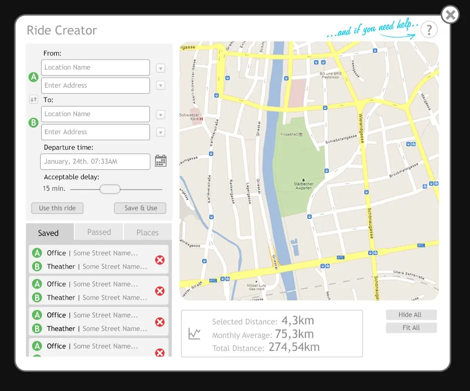 Commute App, Desktop & Native Mobile Apps