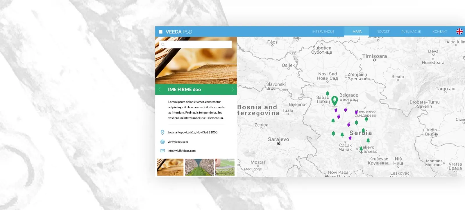 VEEDA PSD, Website & Visual Identity