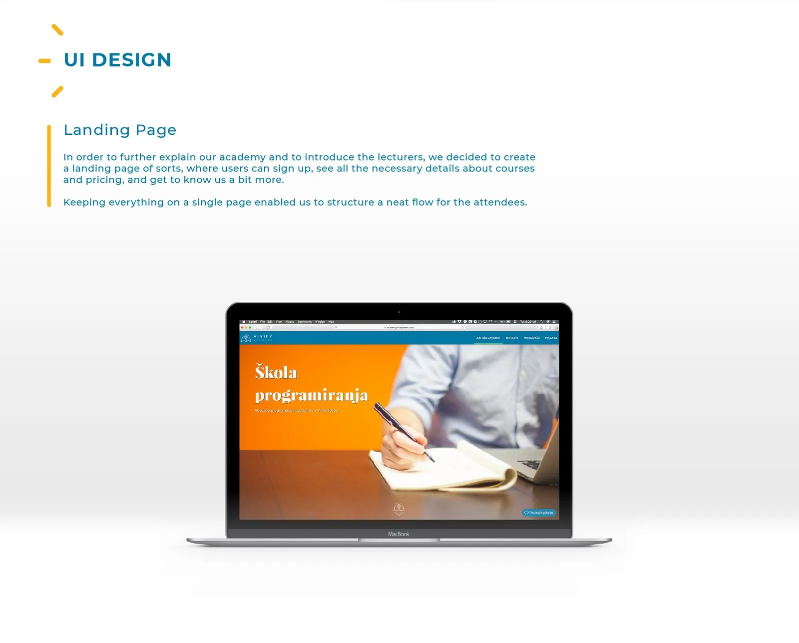 Vivify Academy, Branding